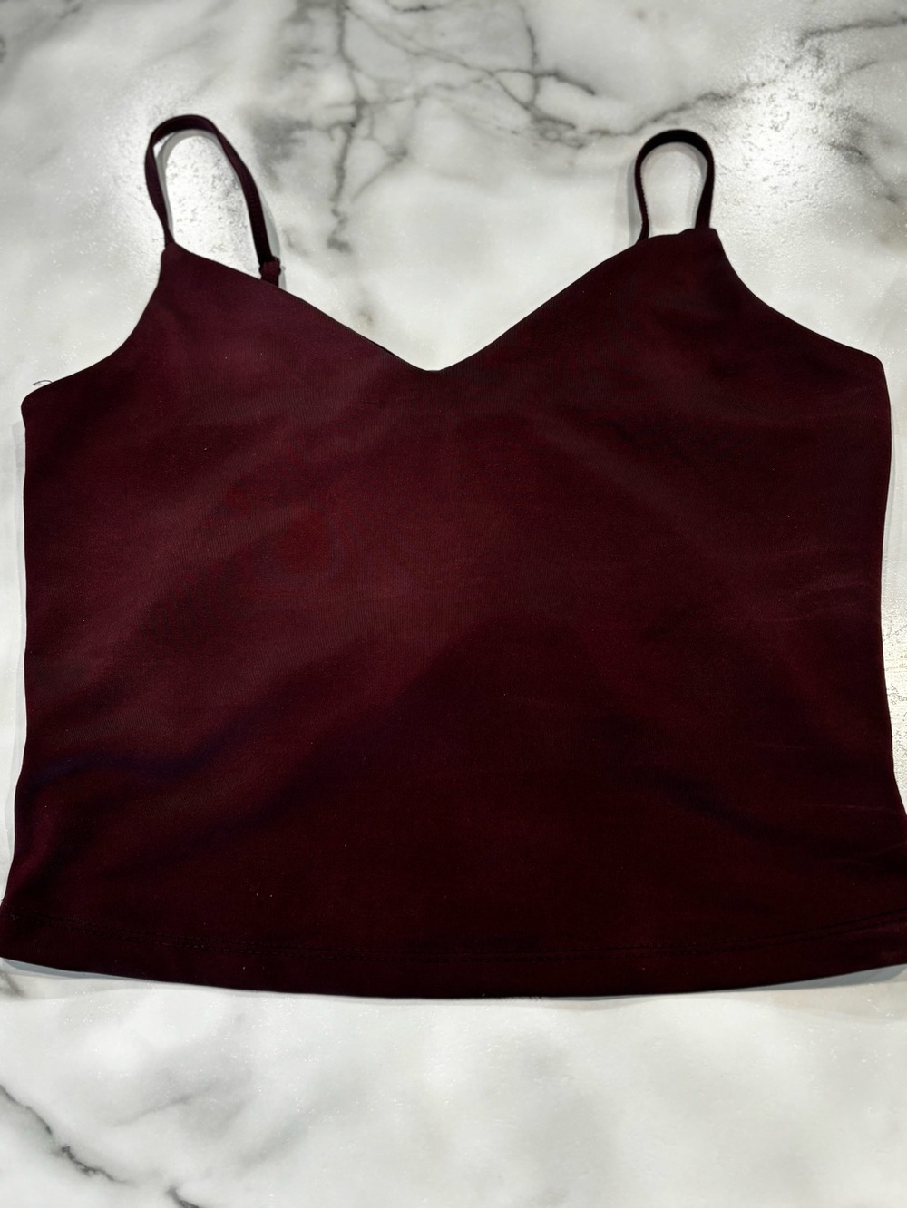 Dynamite Burgundy V-Neck Spaghetti Strap Camisole